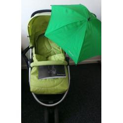 MAMAS & PAPAS LUNA MIX 3-WHEELER PUSHCHAIR/CARRYCOT,UMBRELLA,FOOTMUFF,ADAPTORS,BAG