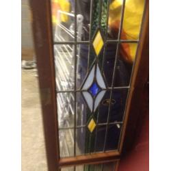 Cupboard with stained/leaded glass