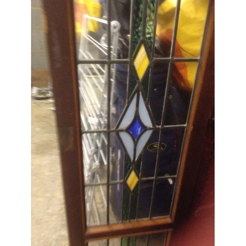 Cupboard with stained/leaded glass