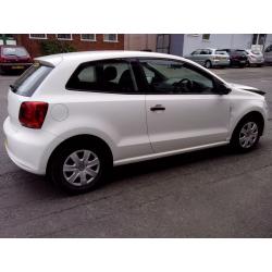 2013 VOLKSWAGEN POLO S 60 1.2 WHITE DAMAGED REPAIRABLE SALVAGE
