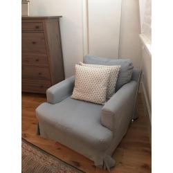 Extra deep armchair, just reupholstered!