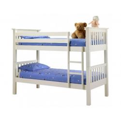 BRAND NEW-SOLID WOODEN WHITE BUNK BED WITH CHOICE OF MATTRESSES||SALE NOW ON||EXPRESS DELIVERY||