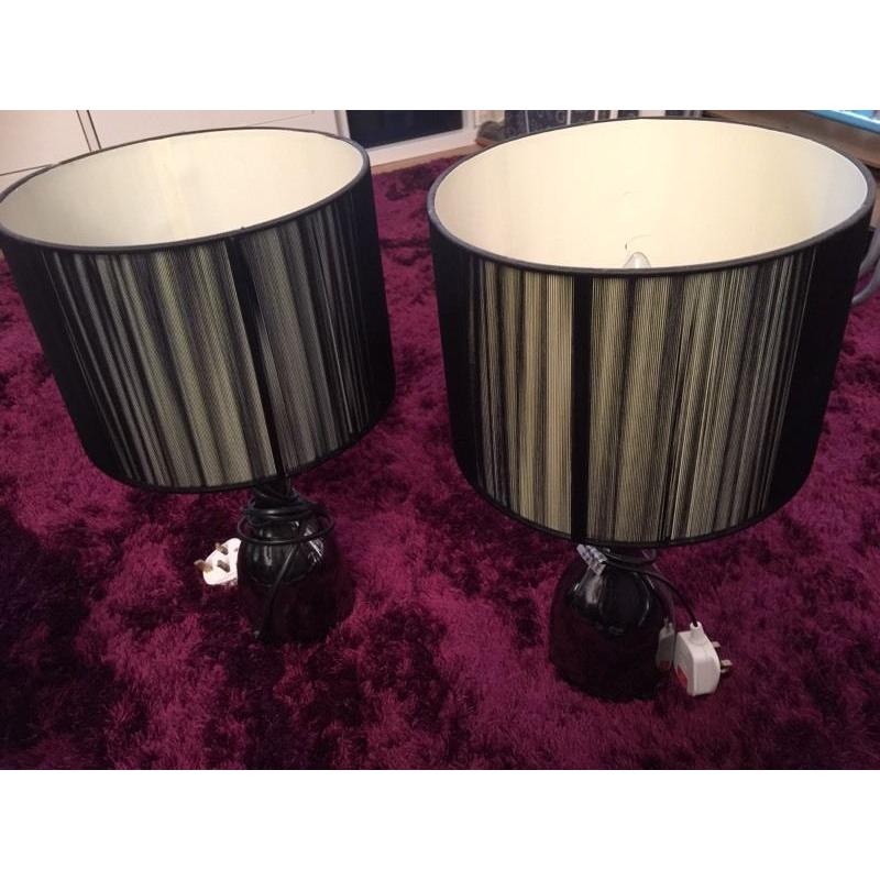 Brand new set of 2 table lamps