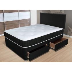 BRAND NEW - Double/Small Double Divan Bed Base with 13inch Memory Foam Luxury Orthopaedic Mattress