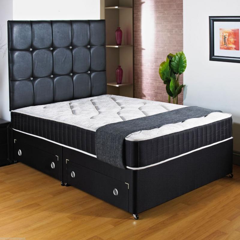 BRAND NEW - Double/Small Double Divan Bed Base with 13inch Memory Foam Luxury Orthopaedic Mattress