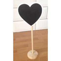 Brand new 10 x Mini Heart shaped Chalkboards