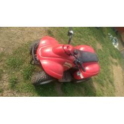 Eton rascal kids quad bike runs well just needs a new pull starter