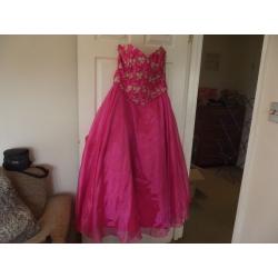 YVE london Pink prom dress size XXXL