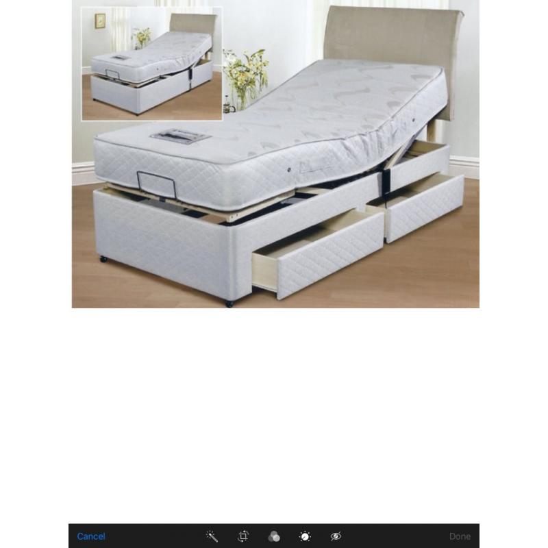 ADJUSTABLE DOUBLE/ SINGLE BED