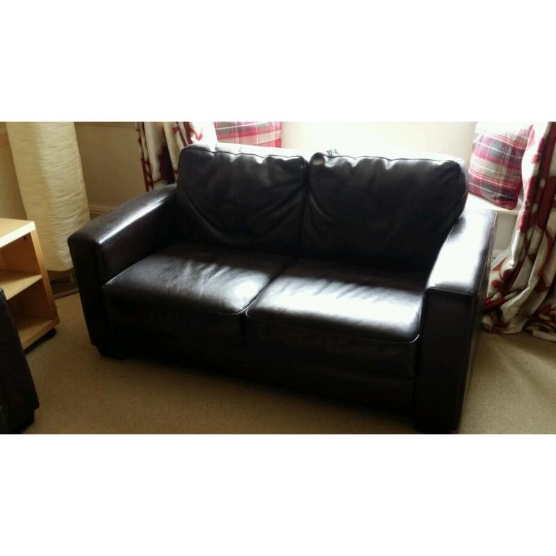 Leather sofa suite (2 seater & 3 seater)