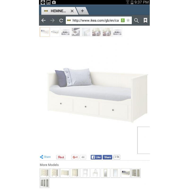 single bed/guest bed with storage. Used in good condition.