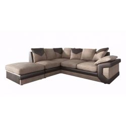 JUMBO CORD FABRIC 2+3 seater sofa in black brown available in fabric corner sofa 3 AND SOFA