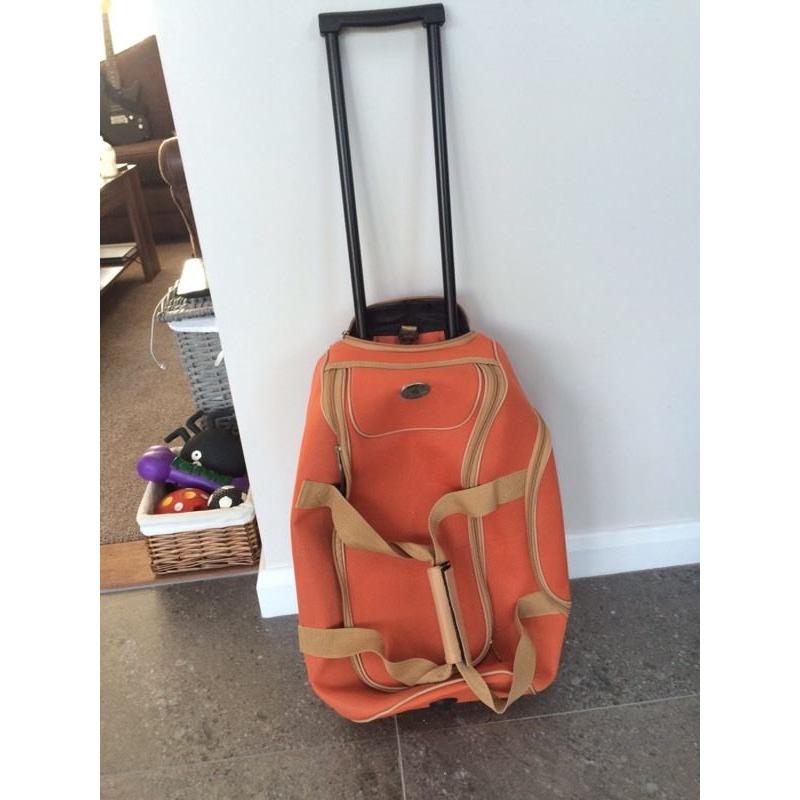 Orange suitcase / holdall