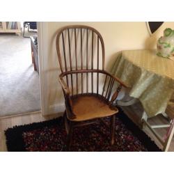 Antique Spindle Back chair. Armchair Georgian. Vintage chair. Farmhouse. Victorian.