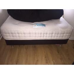King size bed with base and luxury mattress