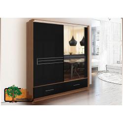 Brand New Sliding Door Wardrobe AMSTERDAM BLACK 203cm / 80in, delivery available