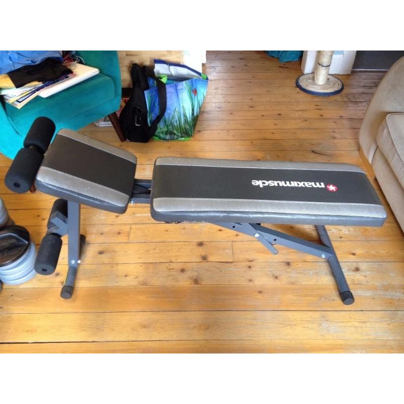 York Vinyl Weights Set with Maximuscle Fitness Bench