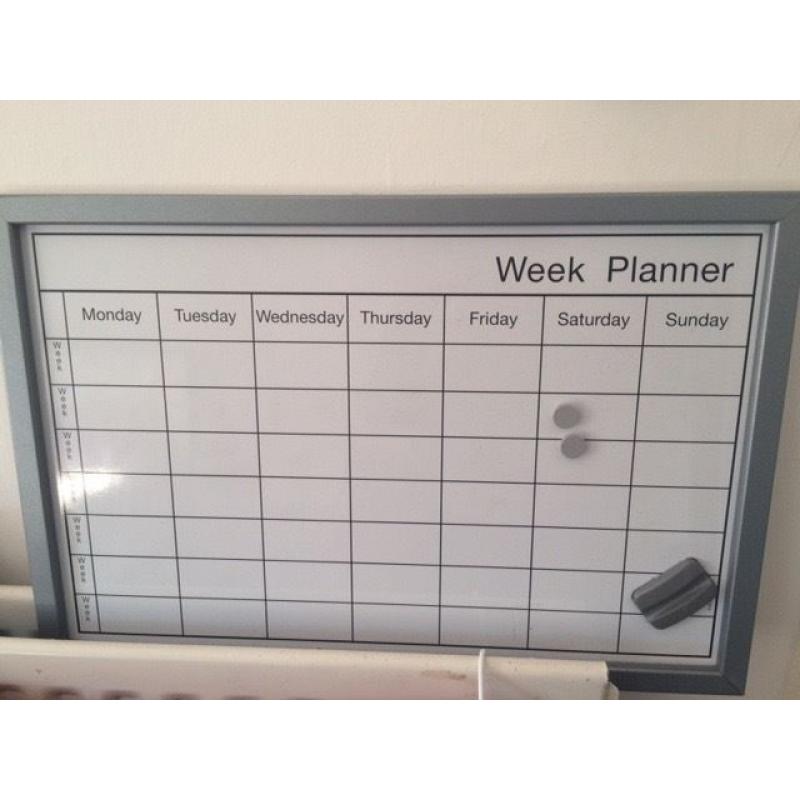 Monthly Calendar White Board