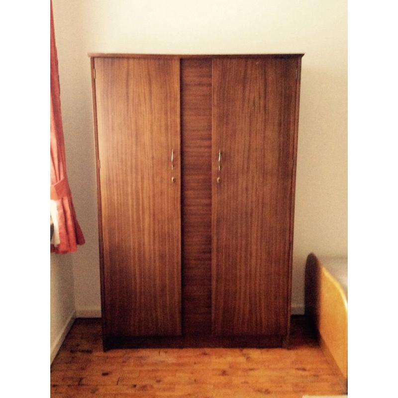 1950's Solid Wood Wardrobe