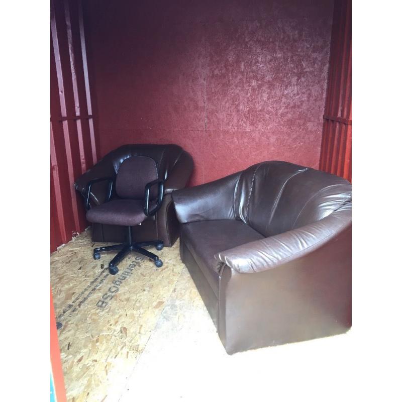 Leather suite for sale! BARGAIN