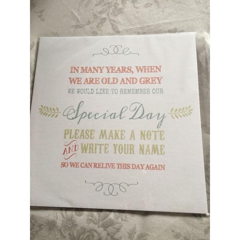 Wedding sign