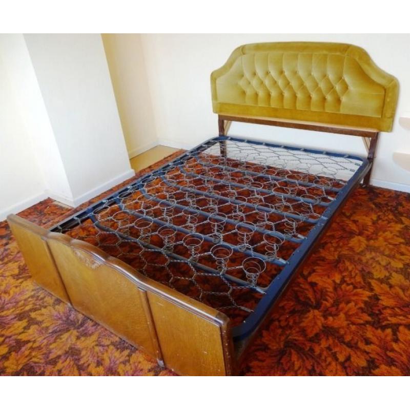 Double Bed with sprung frame, free to collect