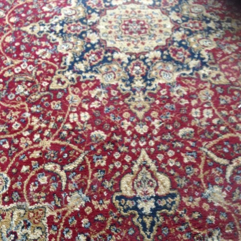 red wool rug