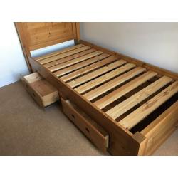 Solid Pine Handmade Single Bed