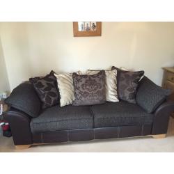 Immaculate 4 seater and 3 seater sofas