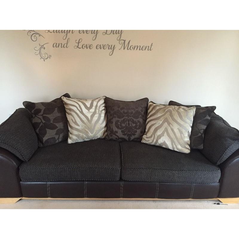 Immaculate 4 seater and 3 seater sofas