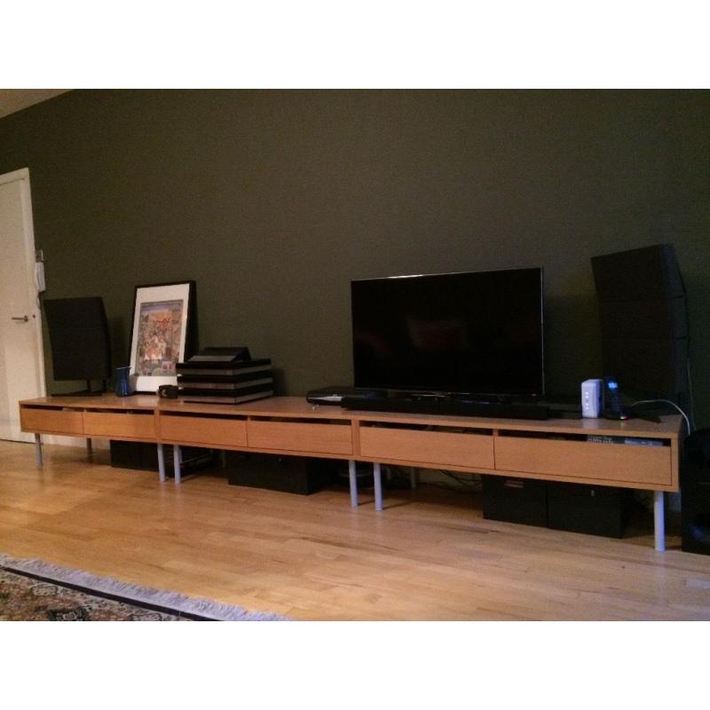 x3 sideboards / tv-unit with drawers – excellent quality, design and condition – OFFERS WELCOME