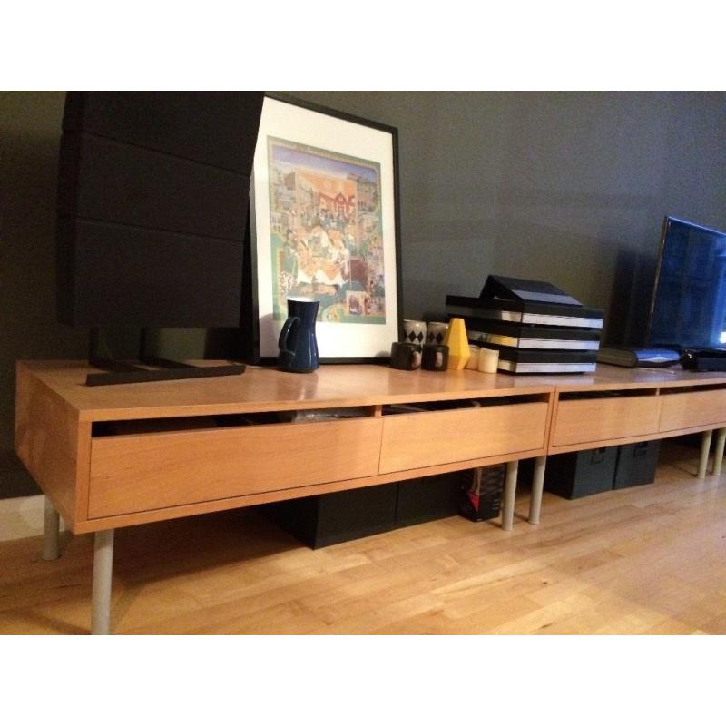 x3 sideboards / tv-unit with drawers – excellent quality, design and condition – OFFERS WELCOME