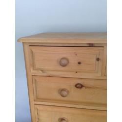 Traditional solid pine set of drawers