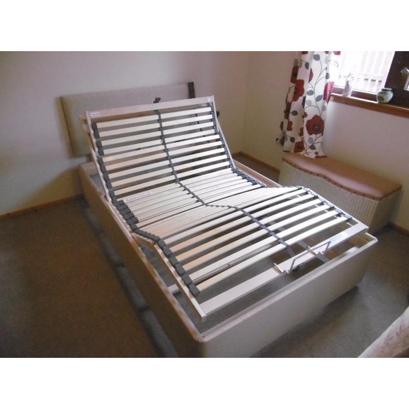 Electric Adjustable Small Double Bed Base