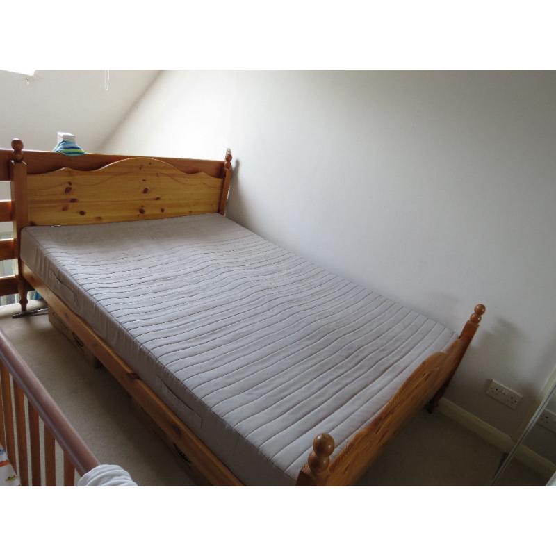 Double Bed with Ikea mattress