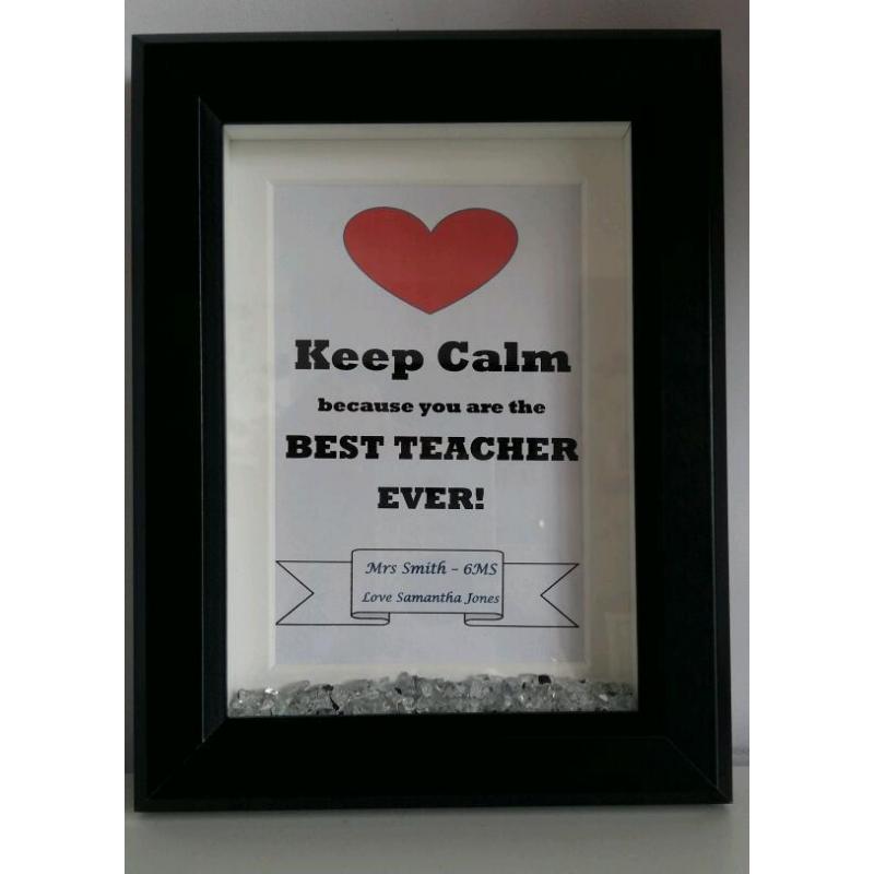 A5 personalised picture frame.. perfect for end of term Teacher gifts!