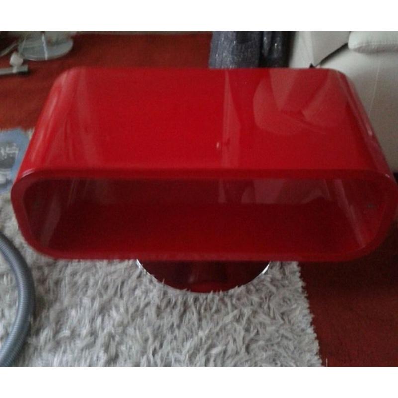 Red high gloss tv stand/coffee table