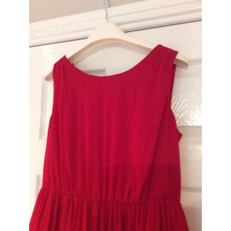 Red monsoon dress size 12