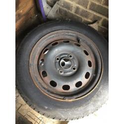 Ford fitment steel wheel and good tyre