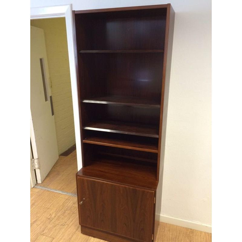 Stunning vintage rosewood Danish bookcase