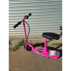 Razor e100s pink electric scooter