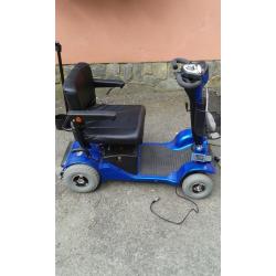 For Sale Sterling Sapphire 2 Mobility Scooter Used Twice Finished In Blue, In Very good Condition.