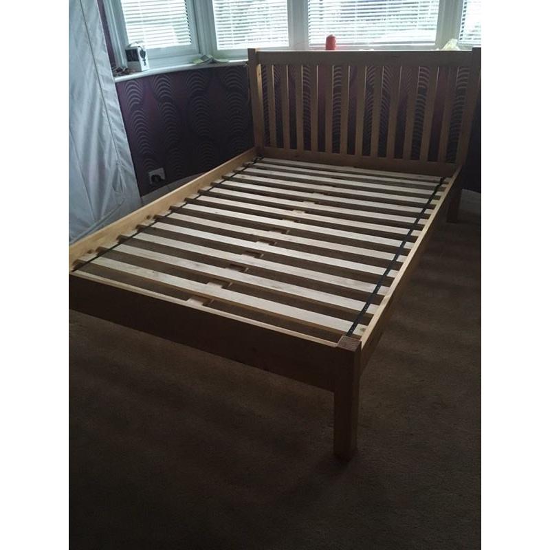 Double bed with mattress