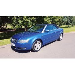 AUDI A4 CABRIOLET 1.8 T 2DR STUNNING SUMMER CAR WITH FULL YEAR MOT & FSH