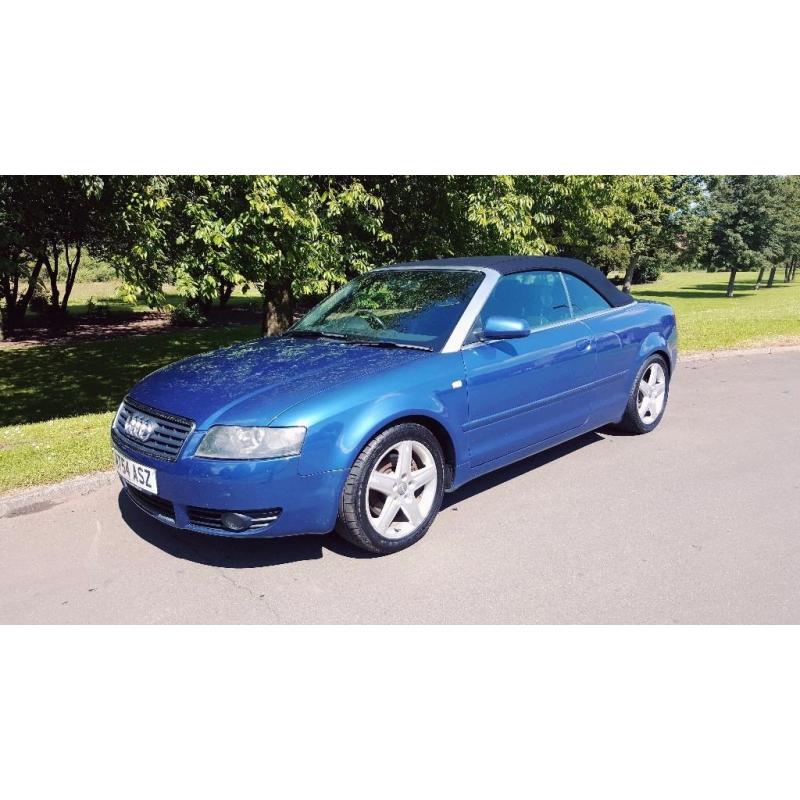 AUDI A4 CABRIOLET 1.8 T 2DR STUNNING SUMMER CAR WITH FULL YEAR MOT & FSH