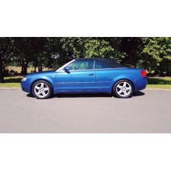 AUDI A4 CABRIOLET 1.8 T 2DR STUNNING SUMMER CAR WITH FULL YEAR MOT & FSH