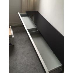 IKEA black gloss dressing side table