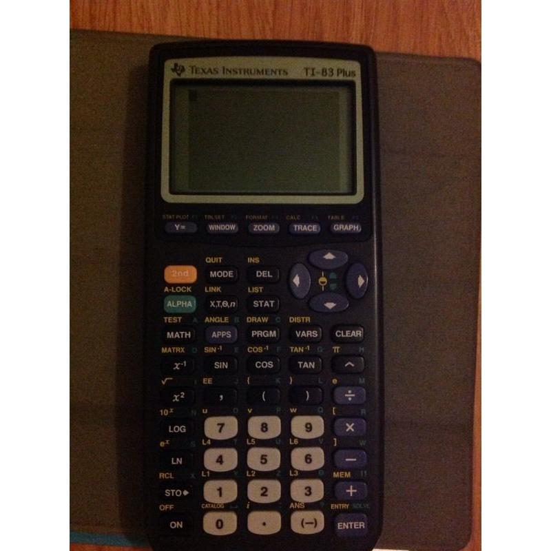 TI 83 PLUS GRAPHICS CALCULATOR ( ALLOWED IN ALL EXAMS/ A LEVELS )