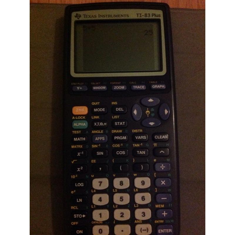 TI 83 PLUS GRAPHICS CALCULATOR ( ALLOWED IN ALL EXAMS/ A LEVELS )