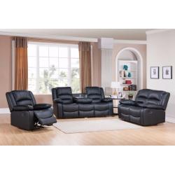 ROMA RECLINER SOFA BLACK/BROWN/RED/WHITE